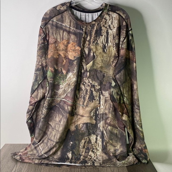 Terramar Mossy Oak Camouflage Long Sleeve Shirt Men’s Size 2XL - 28x32” - Picture 1 of 9